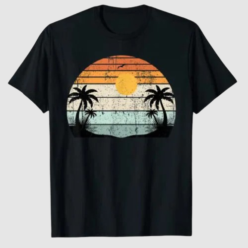 Palm Vibe Printed Tank Top Unisex Tropical Streetwear