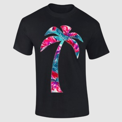 Palm Vibe Printed Tank Top Unisex Tropical Streetwear - Image 2