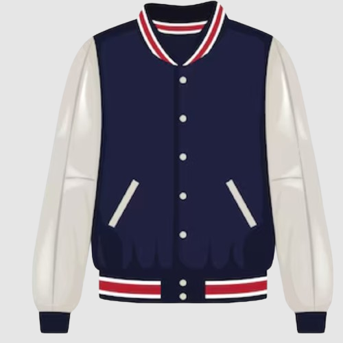 Nautic Prep Sailor Varsity Jacket Collegiate Coastal Style